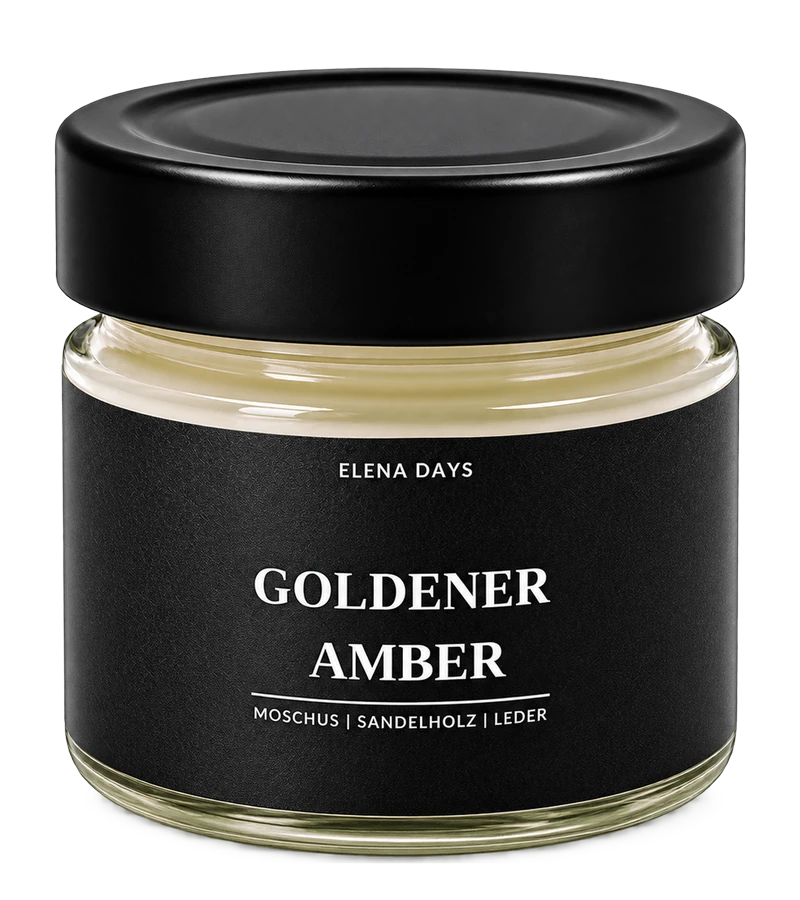 ELENA DAYS Goldener Amber Duftkerze