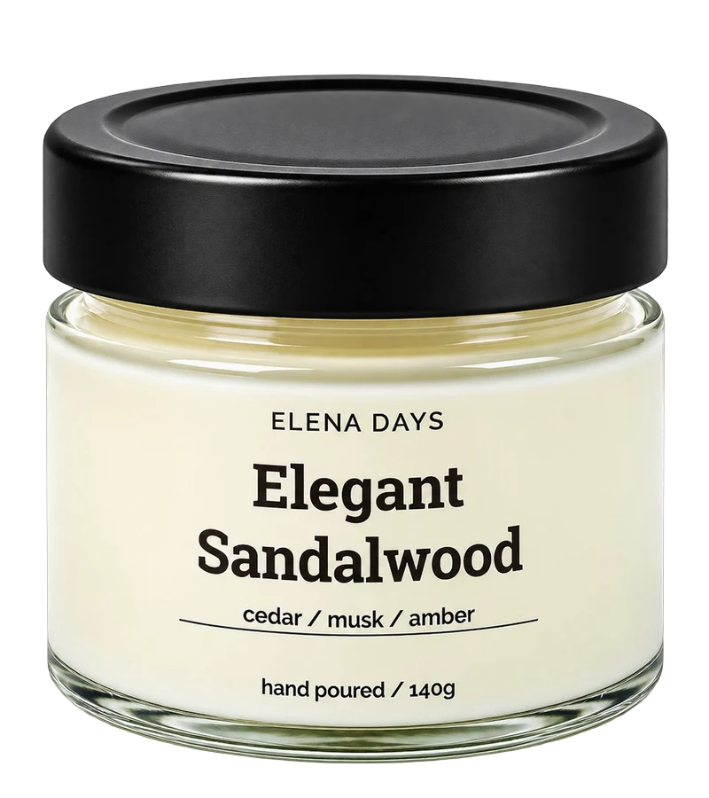 ELENA DAYS Elegant Sandalwood Duftkerze